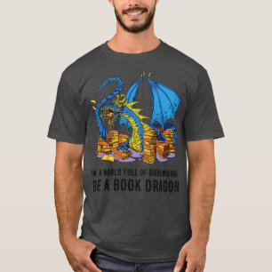 I en Fullt av bokmaskar är en Bok-drake III T Shirt