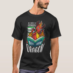 I en Fullt av bokmaskar är en Bok-drake T Shirt