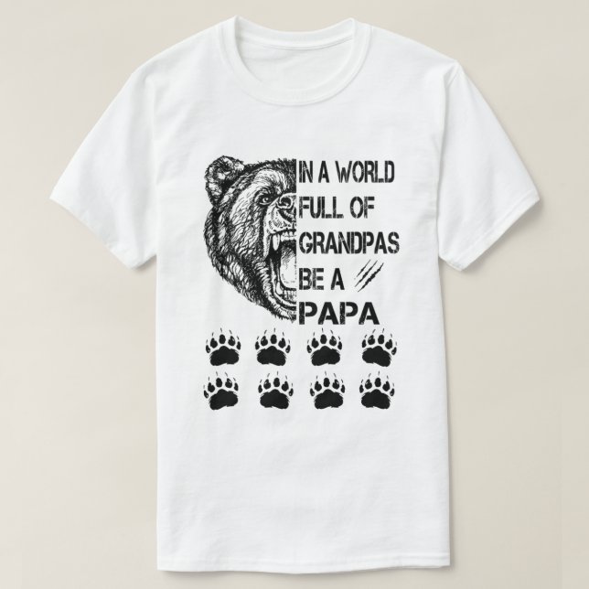I en Fullt av morfar i Pappa T Shirt (Design framsida)