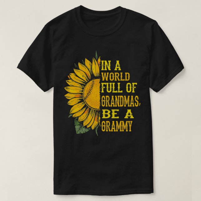 I en Fullt av mormor är en Grammy baseboll S T Shirt (Design framsida)