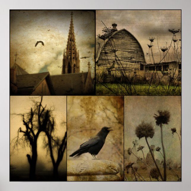 I en gotisk värld poster (Framsidan)