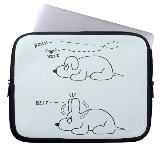 I en hund ålder laptop sleeve (Framsidan)