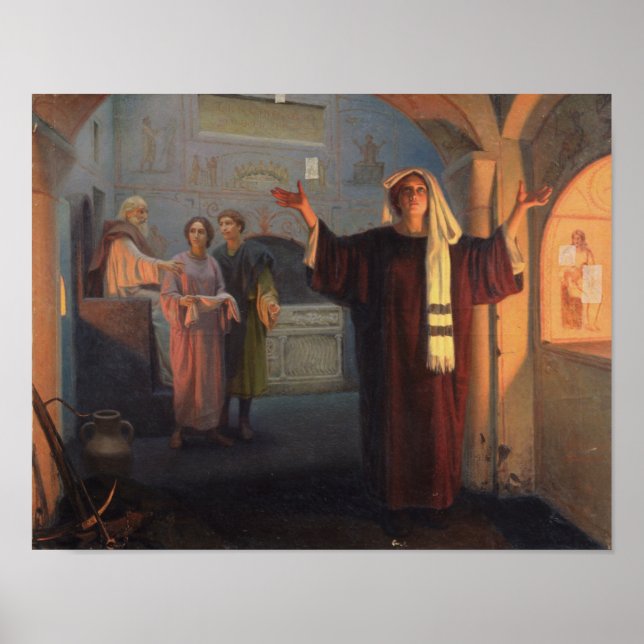 I en katakomb, 1900 poster (Framsidan)