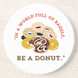 I EN ORD AV BAGELERNA BLIR EN DONUT UNDERLÄGG