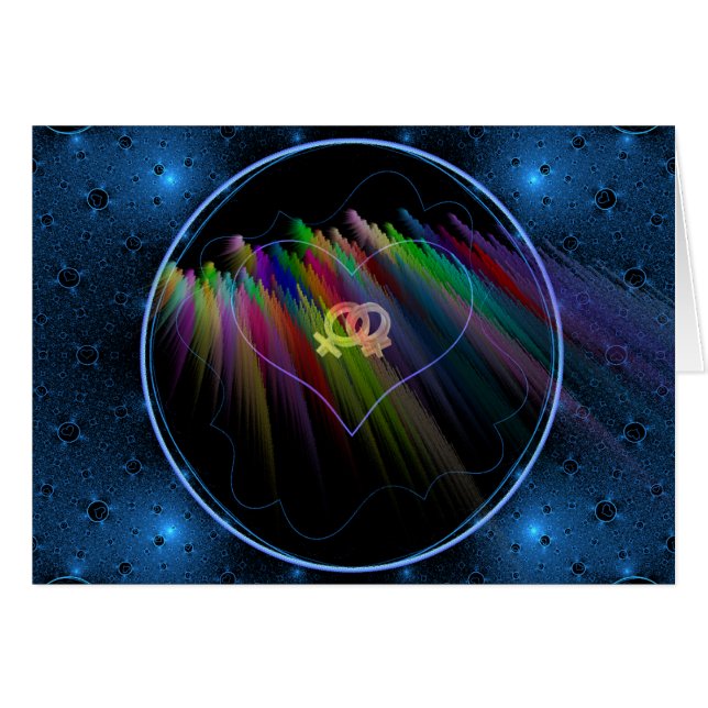 I en perfekt värld hälsningskort (Framsidan Horizontal)