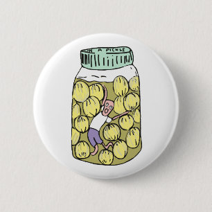I en pickle betade lök. knapp