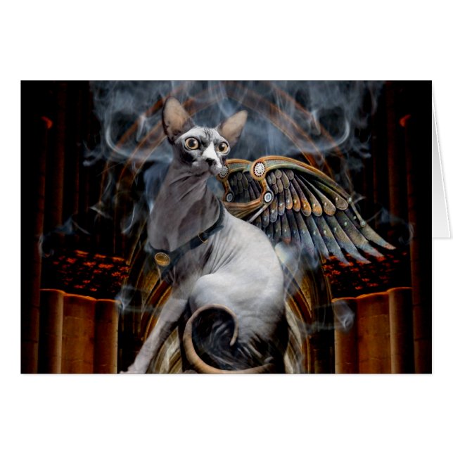 I en Puff av Smoke syns han - kortet Hälsningskort (Framsidan Horizontal)