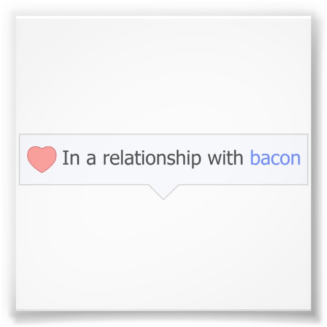 i en relation med Bacon Fototryck (Framsidan)