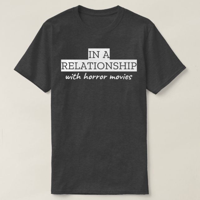 I en relation med skräckfilmer t shirt (Design framsida)