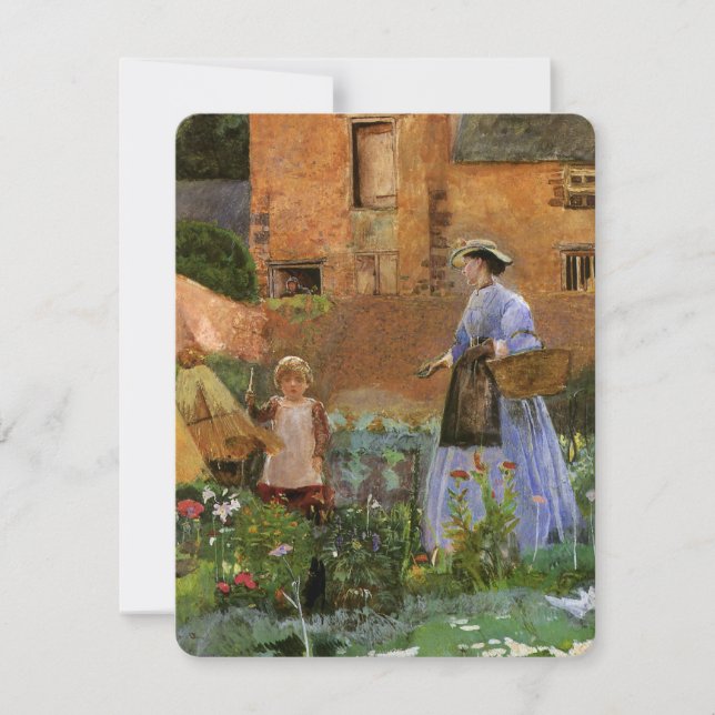 I en trädgård i Cookham av George John Pinwell (Framsida)