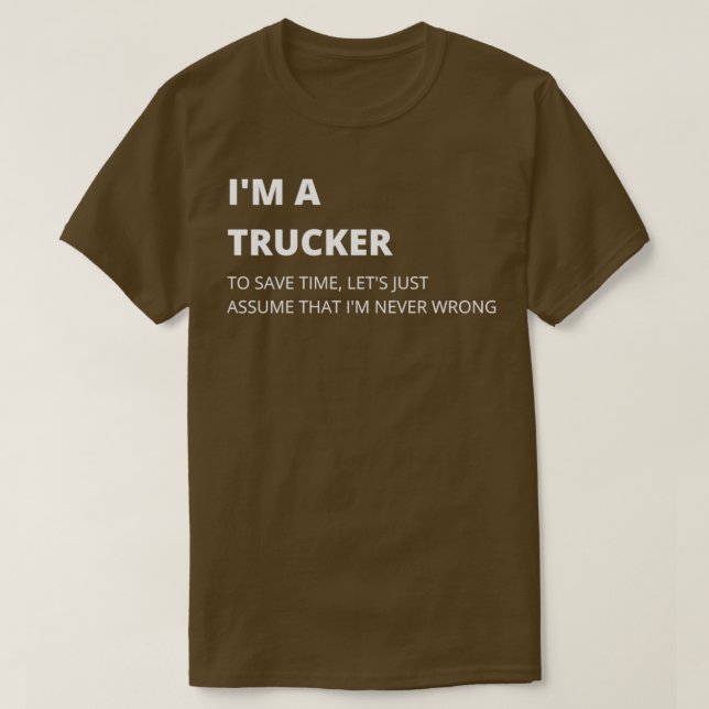 I en Trucker-symbol, kvalitetsdesign T Shirt (Design framsida)