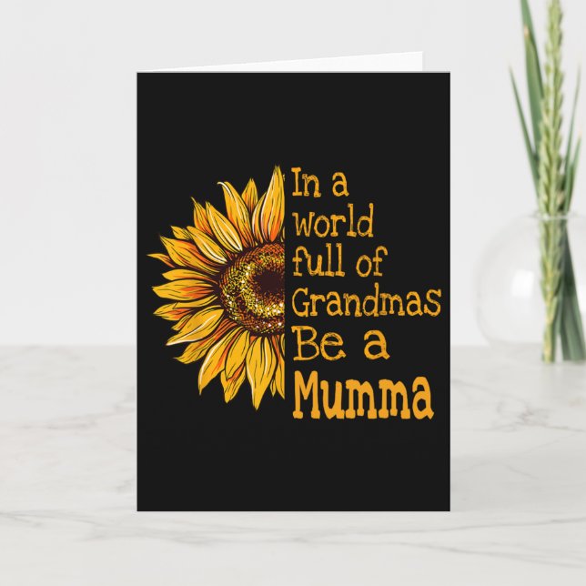 I En Värld Av Farmor Är En Mamma Finland Finsk  Kort (Framsida)