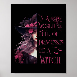 I en värld av Fullt är det en "Witch Halloween" Poster