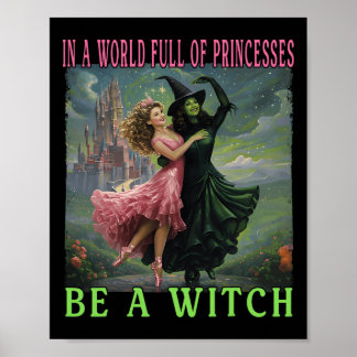 I en värld av Fullt är det en "Witch Halloween" Poster