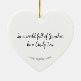 I en värld av grinches Ceramic Square Ornament