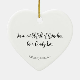 I en värld av grinches Ceramic Square Ornament