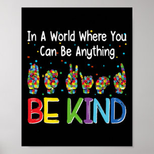 I en värld där man kan vara något slags autism A Poster