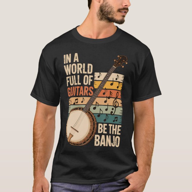 I En Värld Full Av Gitarrer Var T Shirt (Framsida)