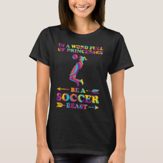 I en värld full av prinsessor bea fotboll monster t shirt