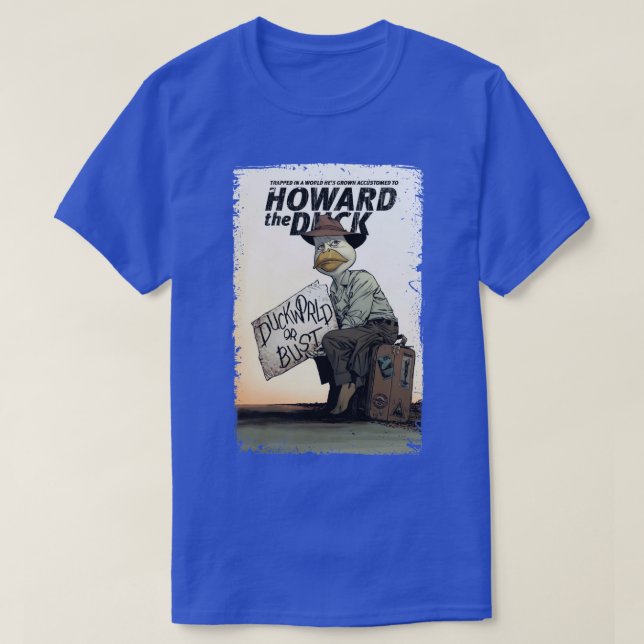 I en värld Howard är Anka-gåvan till fläkt T Shirt (Design framsida)