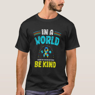 I En Värld Var Snäll Autism Medvetenhet Dag Månad T Shirt