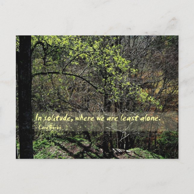 I ensamhet.. vykort (Framsida)