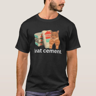 I ETT Cement Funny Cursed Sigma Cat Meme T Shirt