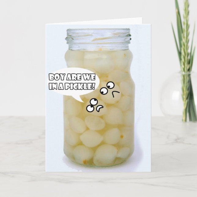 i ett hälsning-kort för pickle kort (Framsida)