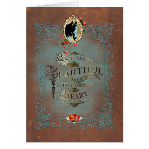 I ett hästens hjärta ~ Greeting Card Hälsningskort