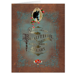 I ett hästens hjärta ~ Greeting Card Jumbo Kort