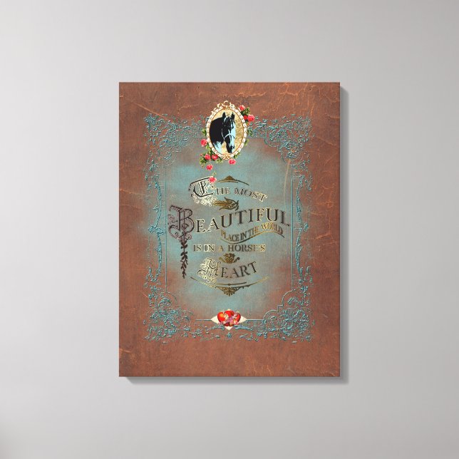 I ett hores hjärta ~ Wrapped Canvas (Framsida)