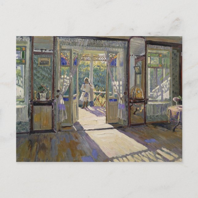 I ett hus, 1913 vykort (Framsida)