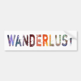 I ett ord: Wanderlust Bildekal