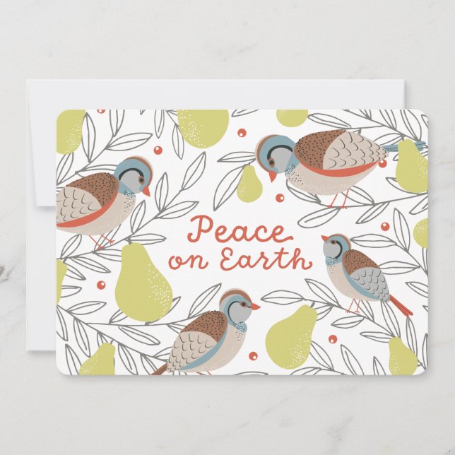 I ett päronträd julkort (Framsida)