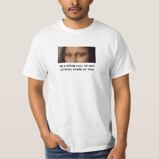 I ett rum av konst skulle jag fortfarande stirra p t shirt