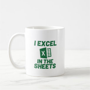 I Excel i Lakan Spreadshee Funny Accountant Kaffemugg
