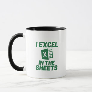 I Excel i Lakan Spreadshee Funny Accountant Mugg