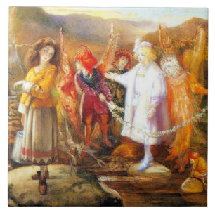 I Fairyland John Anster Fitzgerald Kakelplatta