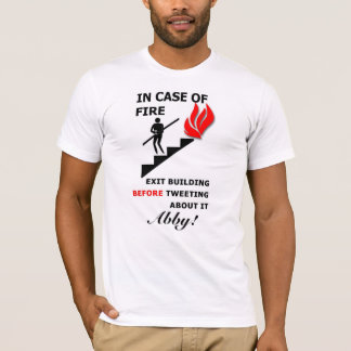 I fall att av avfyra t-shirt