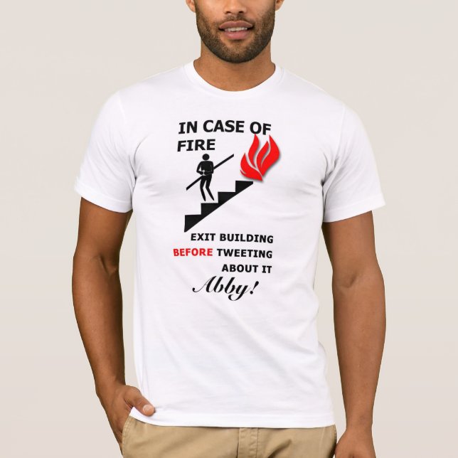 I fall att av avfyra t-shirt (Framsida)