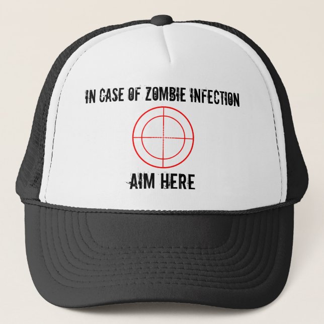 I fall att av ZOMBIEinfektionhatten Truckerkeps (Framsida)