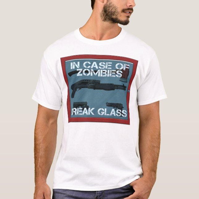 I fall att av Zombiesavbrottsexponeringsglas Tee Shirt (Framsida)