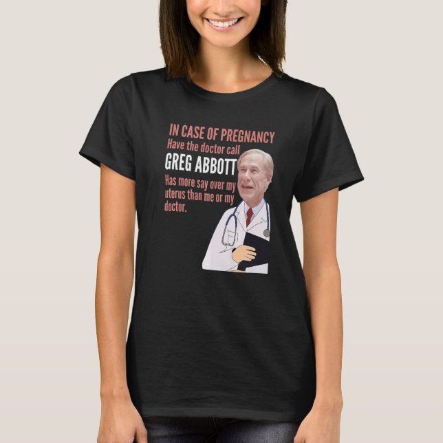 I Fall Av Graviditet Texas T Shirt (Framsida)