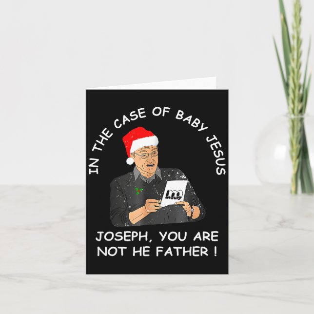 I Fallet Med Jesusbarnet Josef Du Inte Är F Kort (Framsida)