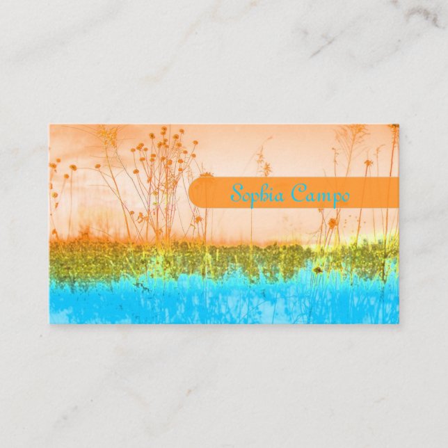 I fält finns en mall för färgade visitkort (Framsida)