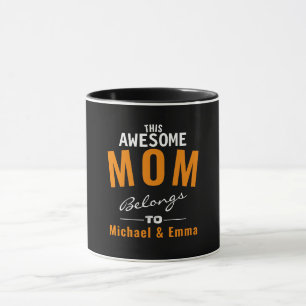 I Fantastisk går Tillhören Mamma mot Namn. Anpassa Mugg