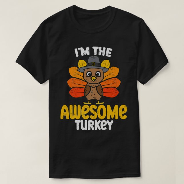 I Fantastisk Turkiet Happy thanksgiving 2022 Autu T Shirt (Design framsida)