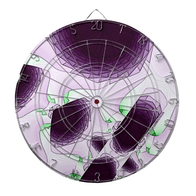 I färgens violetta skugga darttavla (Framsidan)