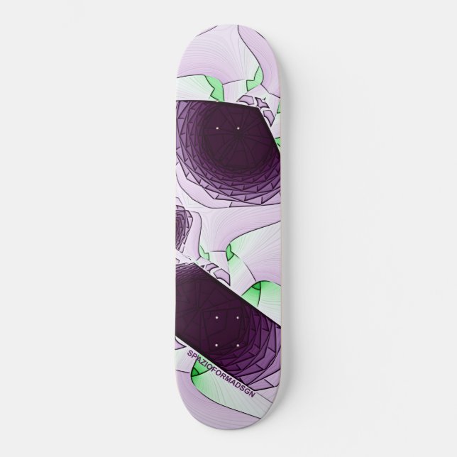 I färgens violetta skugga mini skateboard bräda 18,5 cm (Framsida)