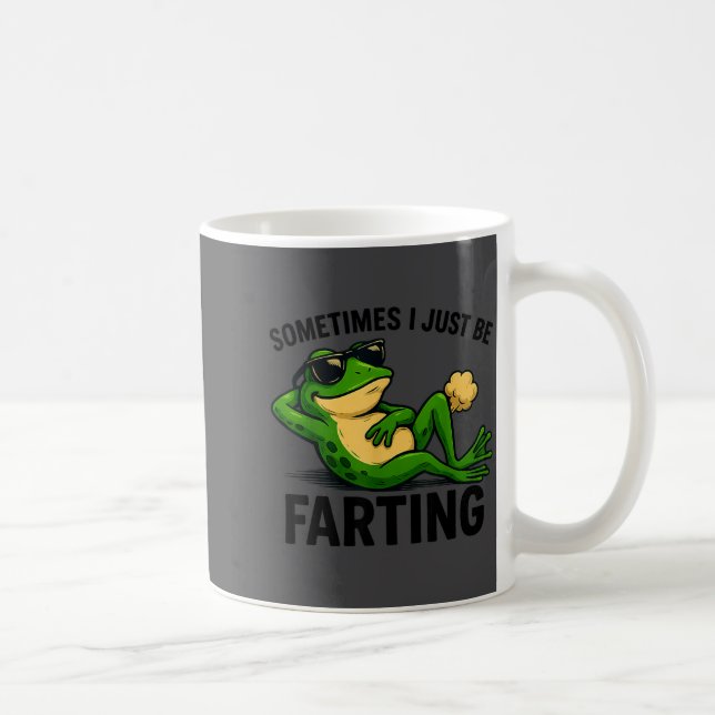 I Farting Frog Sometimes Just Dreams Kaffemugg (Höger)